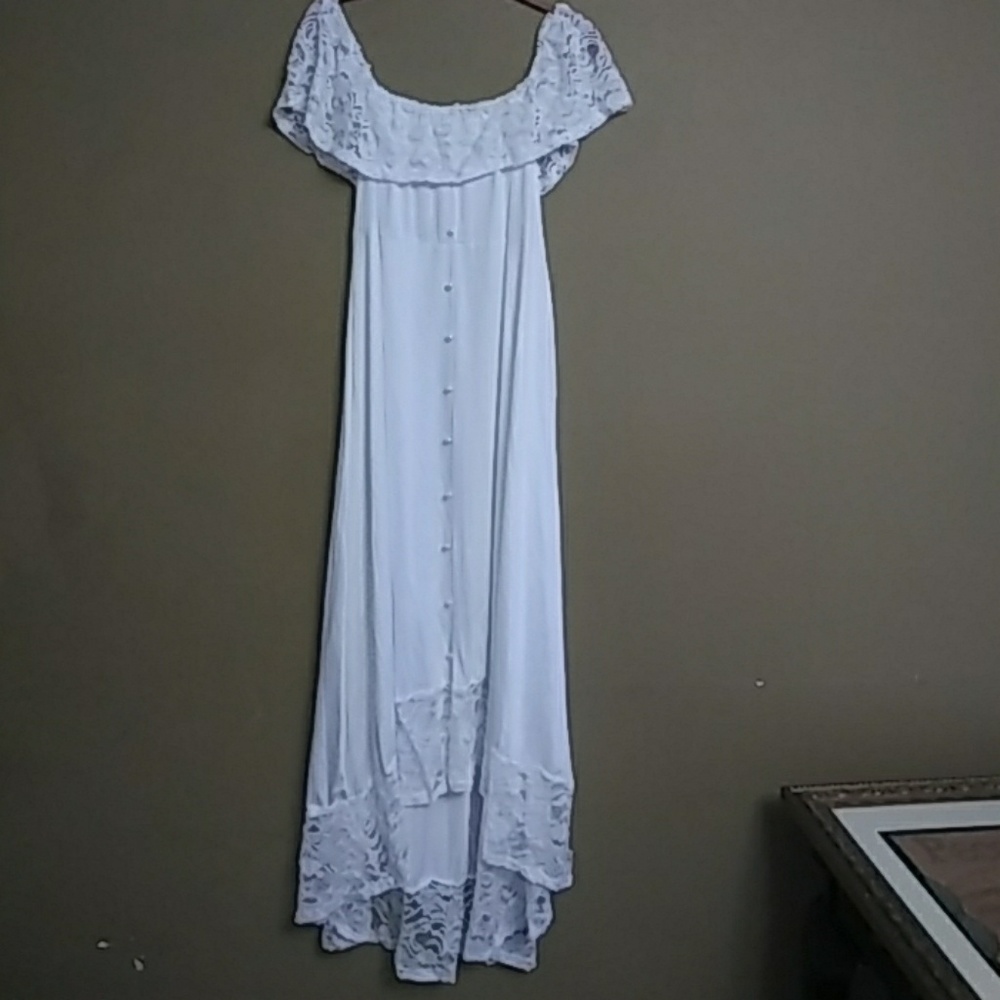 White Plus Size Dress.